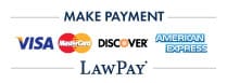 Make Payment | Visa | Mastercard | Discover | American Express | LawPay
